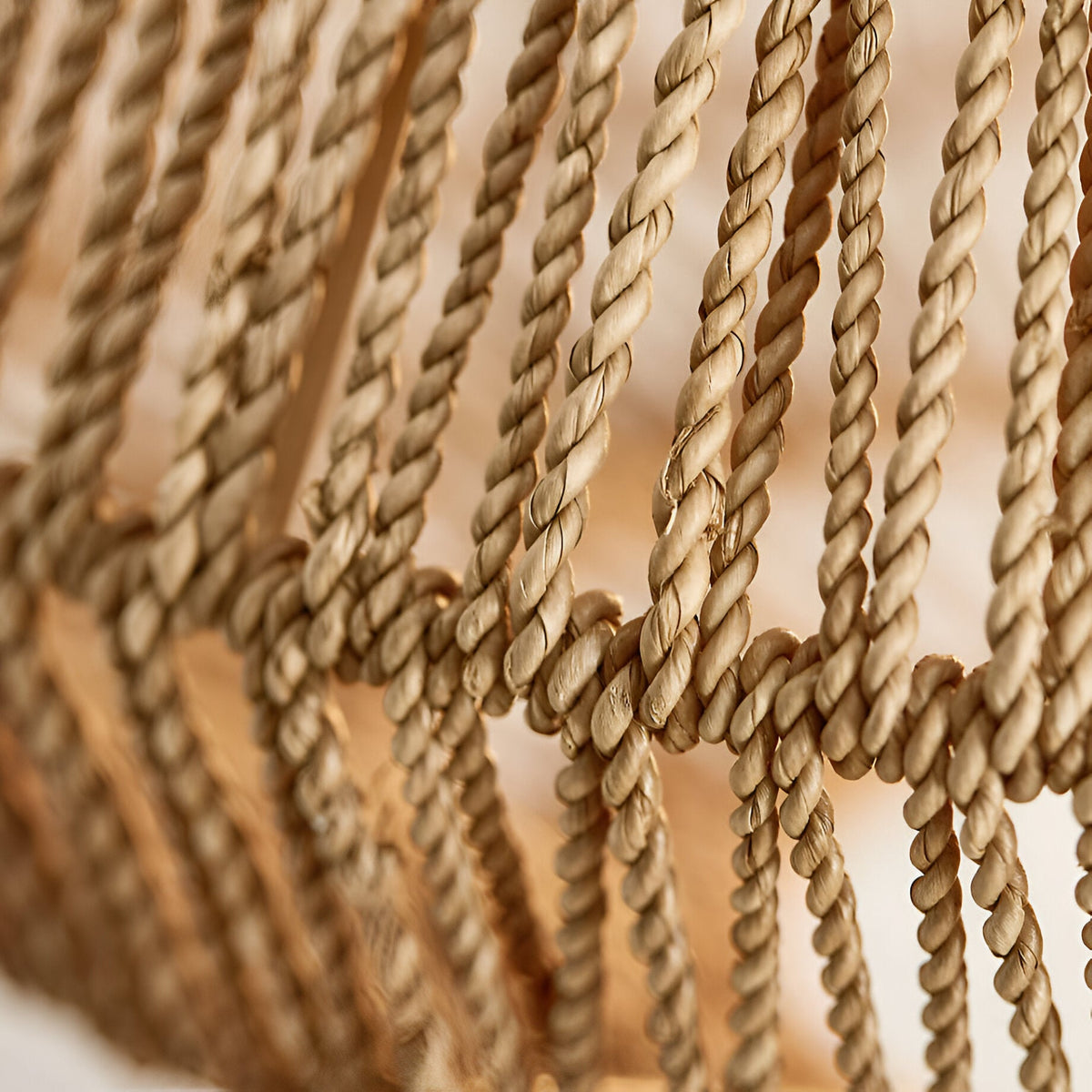 Boho Stijl Geweven Handgemaakte Rieten Hanglamp
