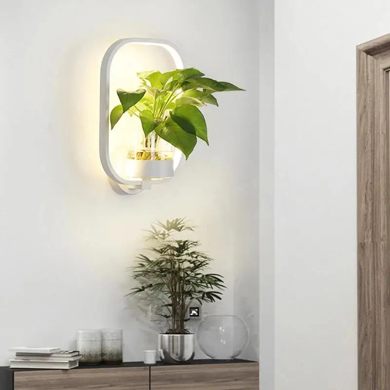 Botanische Wandleuchte met Plant | Stijlvolle Wandverlichting