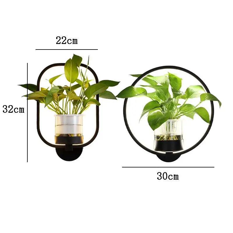 Botanische Wandleuchte met Plant | Stijlvolle Wandverlichting