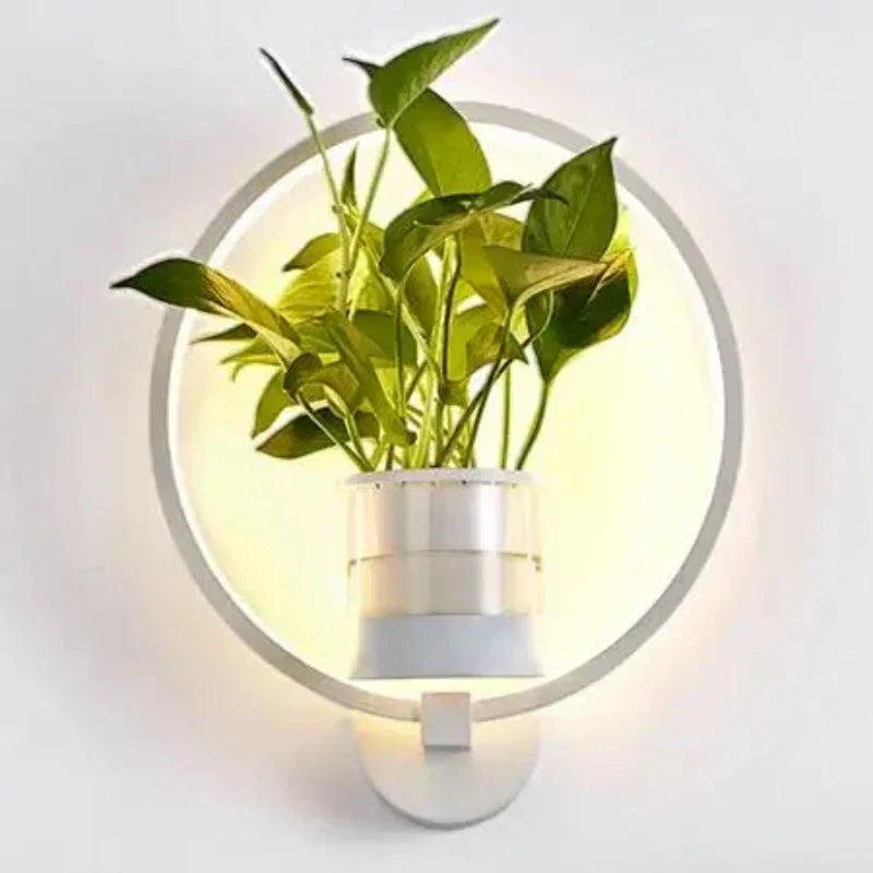 Botanische Wandleuchte met Plant | Stijlvolle Wandverlichting