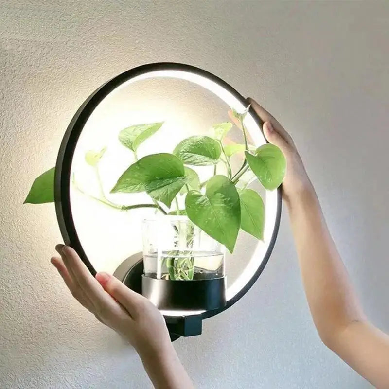 Botanische Wandleuchte met Plant | Stijlvolle Wandverlichting