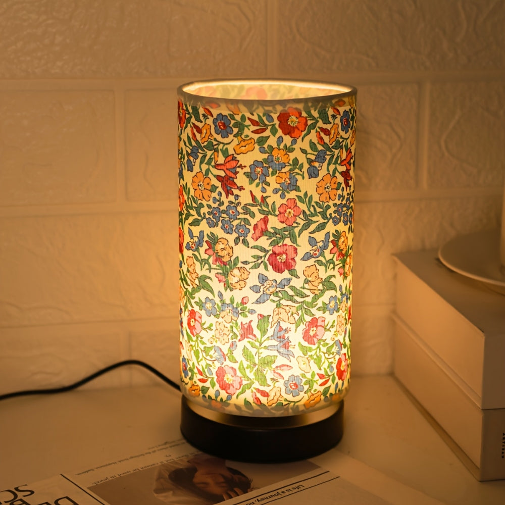 Botanische Bloemige Stof Verlichting Tafel Lamp