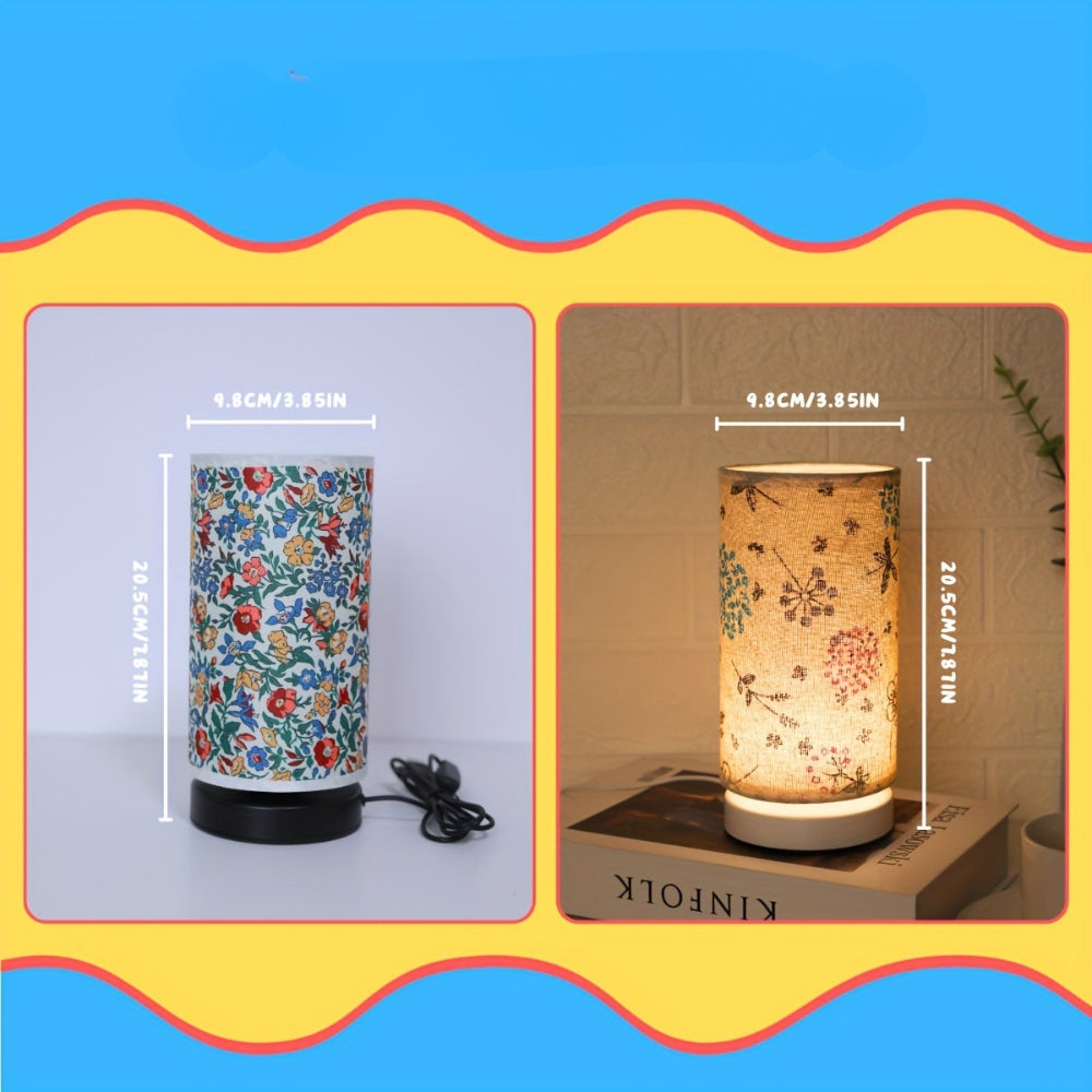 Botanische Bloemige Stof Verlichting Tafel Lamp