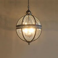 Vintage Glazen Hanglamp Industriële Globe Hangarmatuur