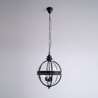 Vintage Glazen Hanglamp Industriële Globe Hangarmatuur