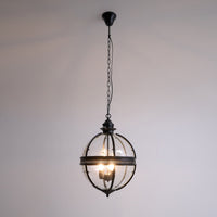 Vintage Glazen Hanglamp Industriële Globe Hangarmatuur