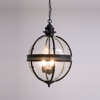 Vintage Glazen Hanglamp Industriële Globe Hangarmatuur