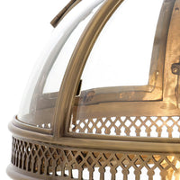 Vintage Glazen Hanglamp Industriële Globe Hangarmatuur