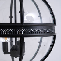 Vintage Glazen Hanglamp Industriële Globe Hangarmatuur