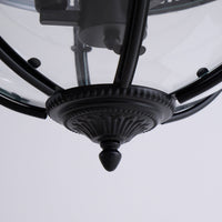 Vintage Glazen Hanglamp Industriële Globe Hangarmatuur
