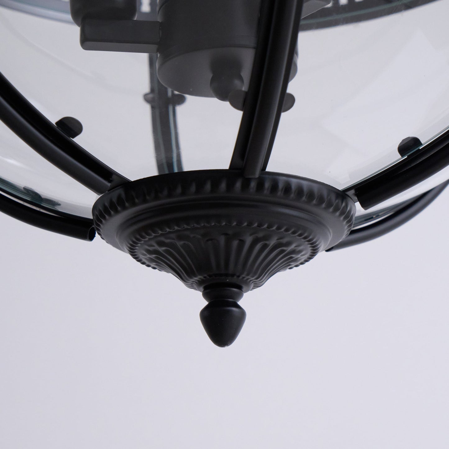 Vintage Glazen Hanglamp Industriële Globe Hangarmatuur