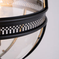 Vintage Glazen Hanglamp Industriële Globe Hangarmatuur