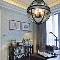 Vintage Glazen Hanglamp Industriële Globe Hangarmatuur
