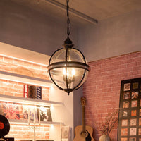 Vintage Glazen Hanglamp Industriële Globe Hangarmatuur