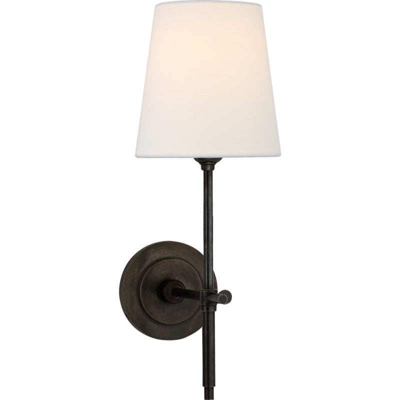 Theodore Wandlamp Messing Stof