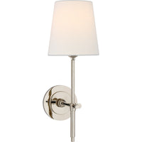 Theodore Wandlamp in Messing en Stof