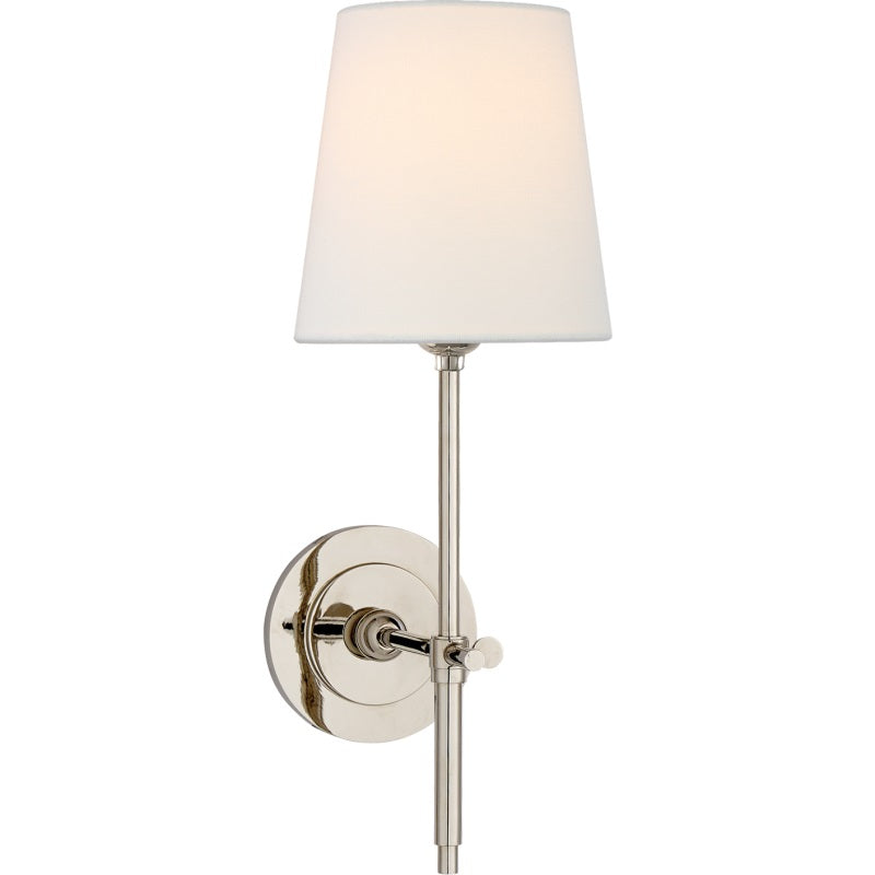 Theodore Wandlamp Messing Stof