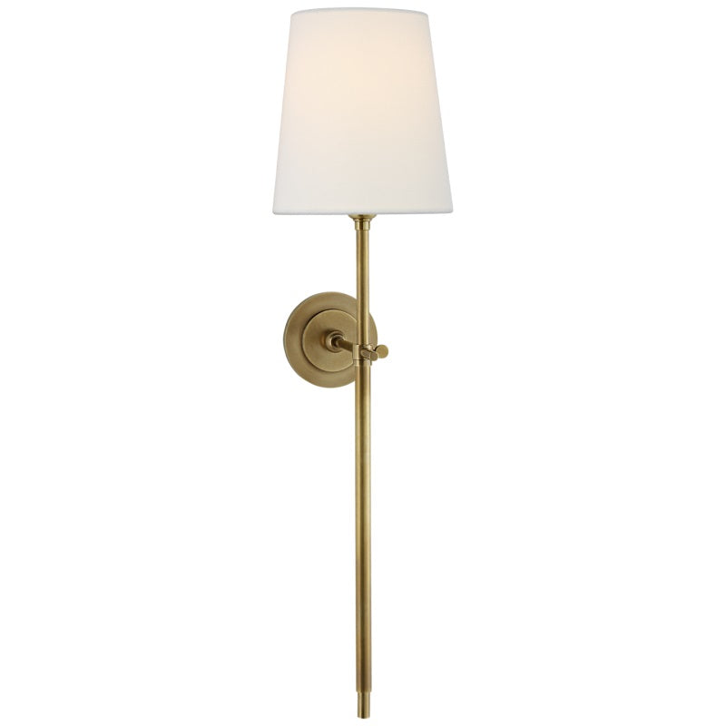 Theodore Wandlamp Messing Stof