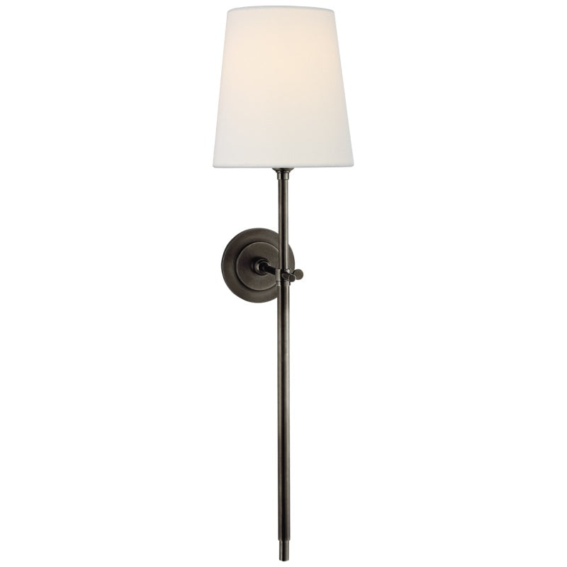Theodore Wandlamp Messing Stof