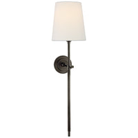 Theodore Wandlamp in Messing en Stof