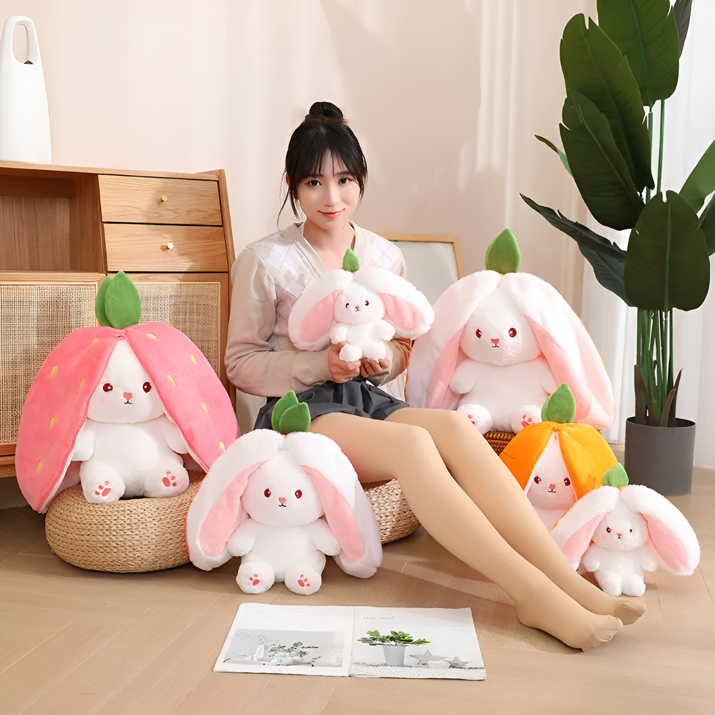 LuxeHopper Betoverde Pluche Konijn | Schattig en knuffelbaar pluche speelgoed voor magische avonturen en comfort