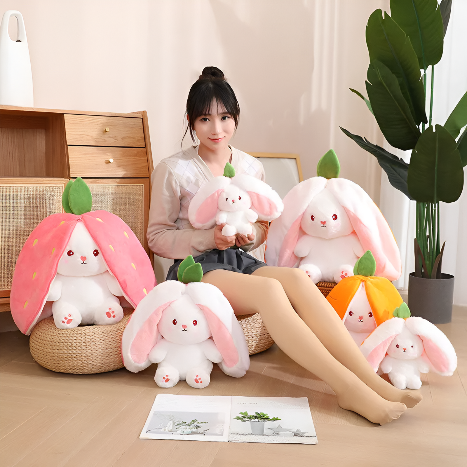 LuxeHopper Betoverde Pluche Konijn | Schattig en knuffelbaar pluche speelgoed voor magische avonturen en comfort