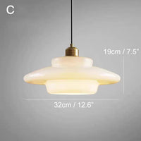 Hanglamp van Mat Wit Glas