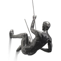 Wandsculptuur ClimbArtis | Symbool voor Kracht & Groei | Handgemaakt van Hars & IJzerdraad