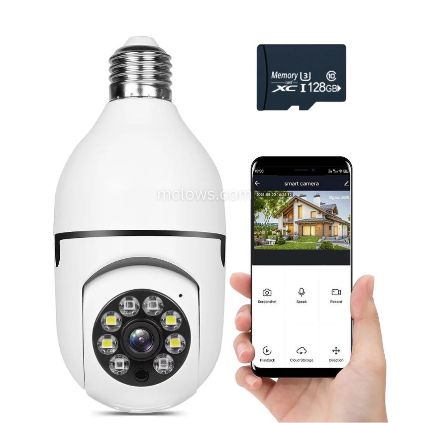 CCTV Camera | 360° Complete Zicht | Full HD Nachtzicht | BulbCam360