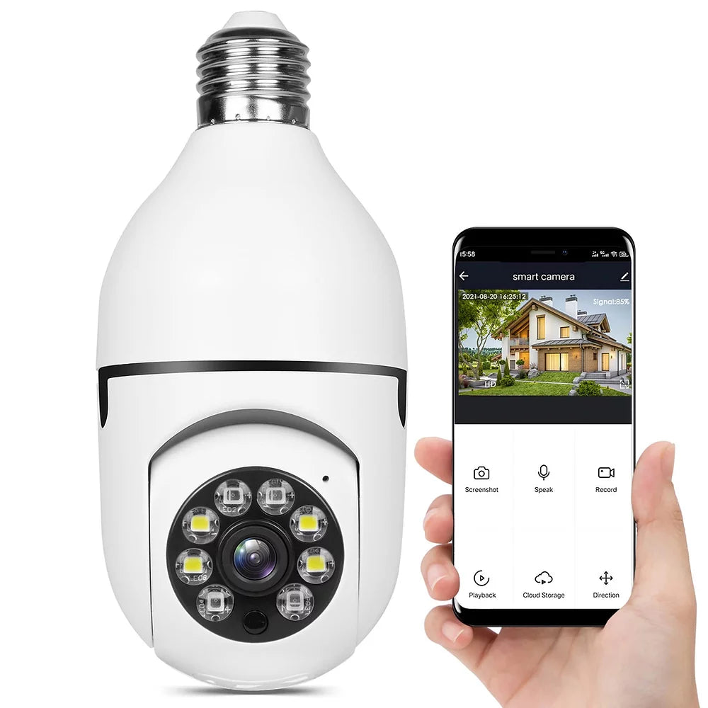 CCTV Camera | 360° Complete Zicht | Full HD Nachtzicht | BulbCam360