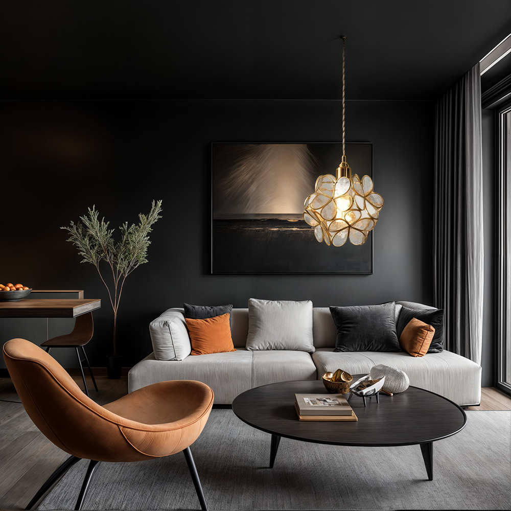Bloeiende Nordic Bloem Glas Hanglamp