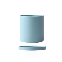 POTERIE – Modern Bloempot van Keramiek met Schotel