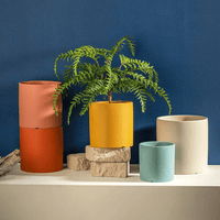 POTERIE – Modern Bloempot van Keramiek met Schotel