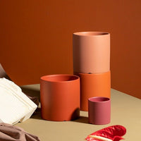 POTERIE – Modern Bloempot van Keramiek met Schotel