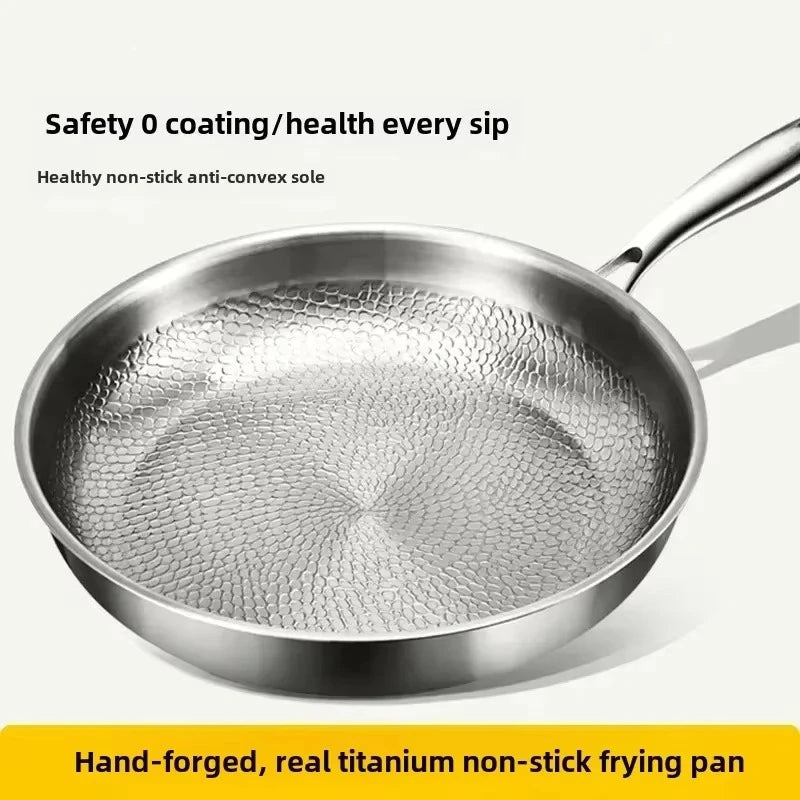FORGEON – Titanium gesmeed anti-aanbak koekenpan voor inductiekookplaten en de dagelijkse keuken