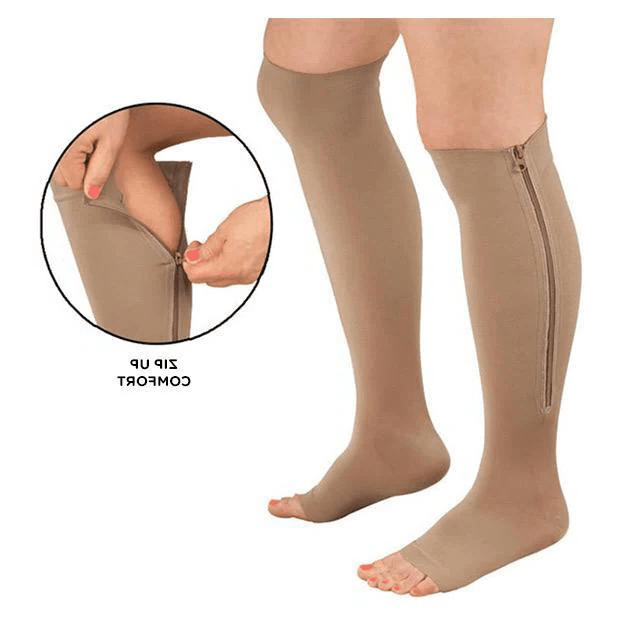 CIRCULARELIEF – Compressiekousen met rits voor ondersteuning en verlichting