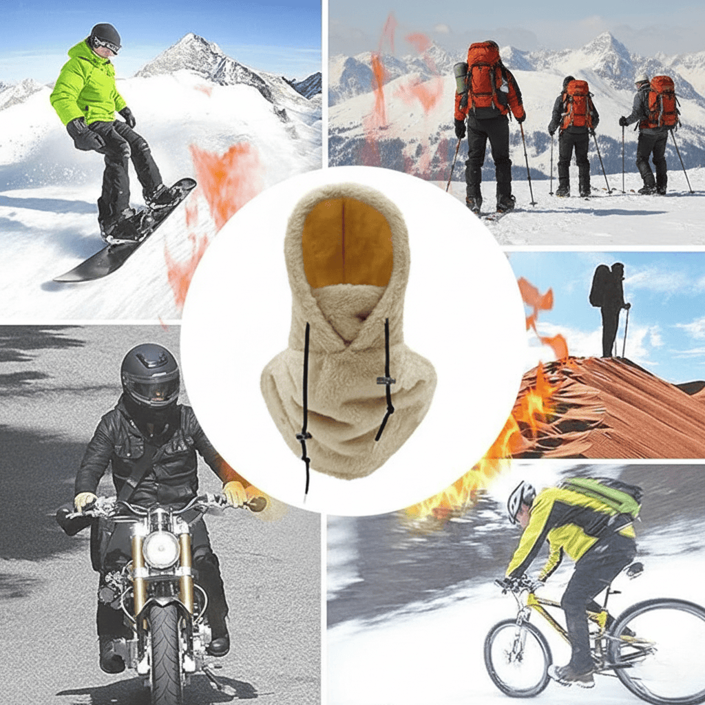 SNOWVENT – Thermo-Wintermuts met ademend fleecevoering