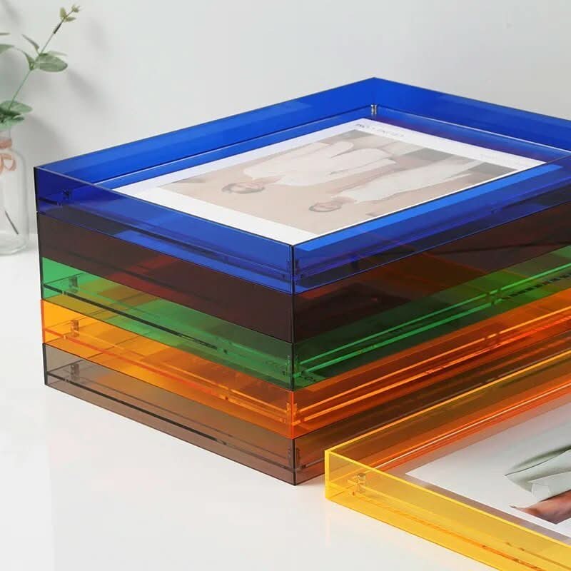 Kleurige Transparante Acryl Fotolijst Voor Levendige Herinneringen