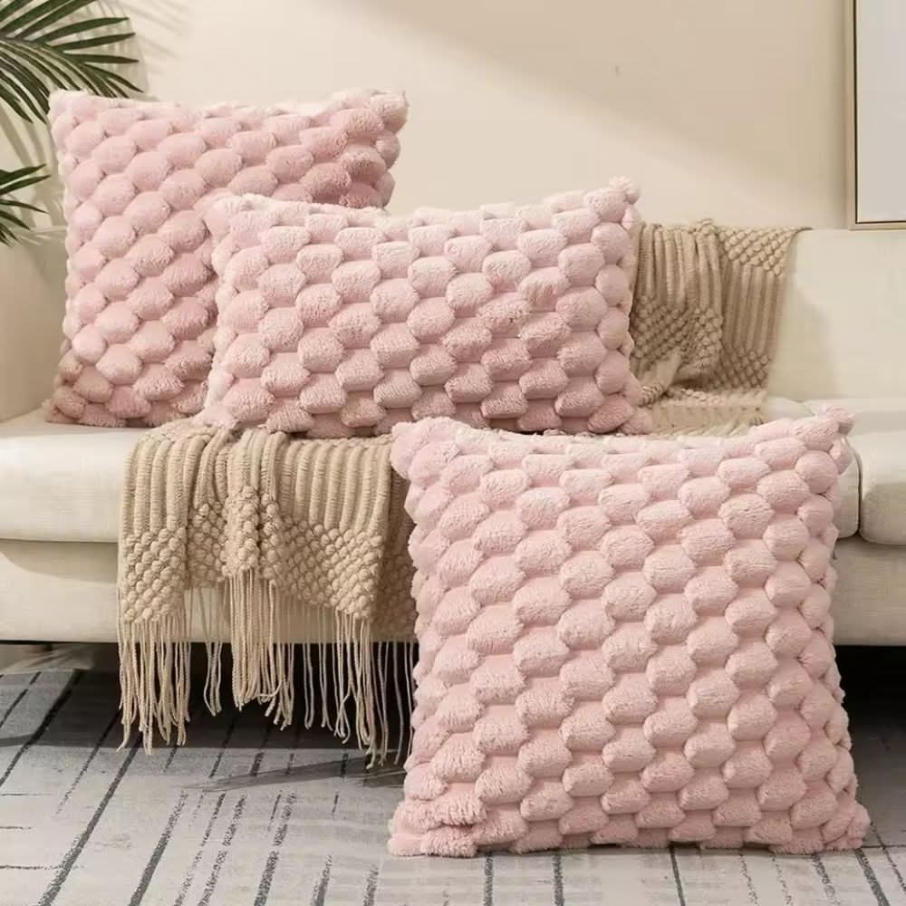 PLUMELLÉ – Kussenhoes Van Katoenmengsel Met Fluffy 3D-Haptiek