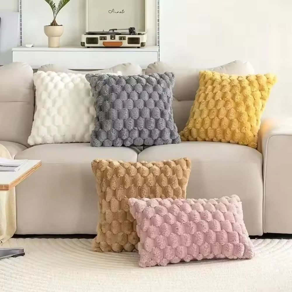 PLUMELLÉ – Kussenhoes Van Katoenmengsel Met Fluffy 3D-Haptiek