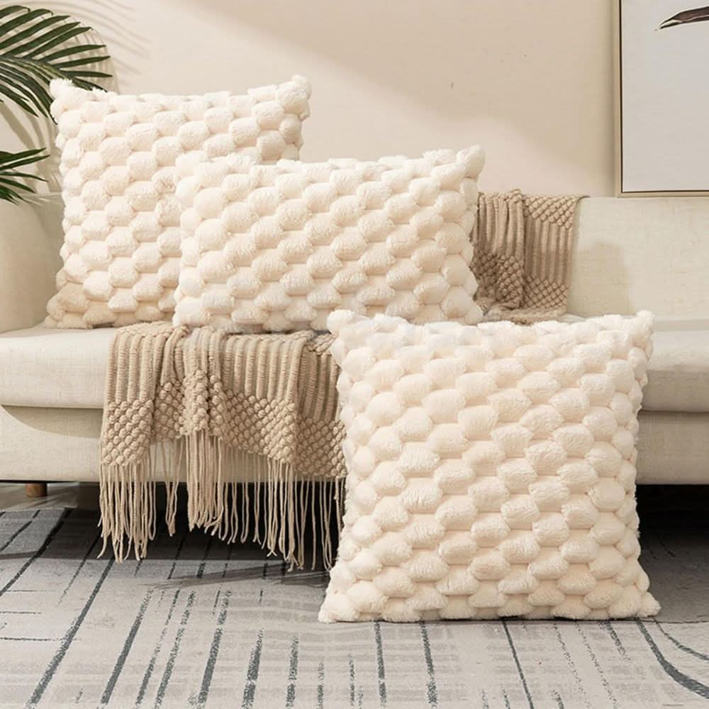 PLUMELLÉ – Kussenhoes Van Katoenmengsel Met Fluffy 3D-Haptiek