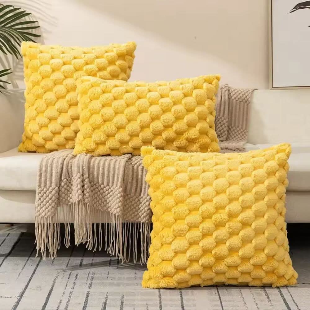 PLUMELLÉ – Kussenhoes Van Katoenmengsel Met Fluffy 3D-Haptiek