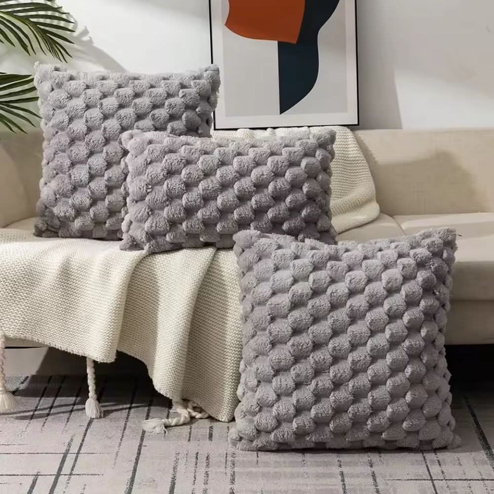 PLUMELLÉ – Kussenhoes Van Katoenmengsel Met Fluffy 3D-Haptiek