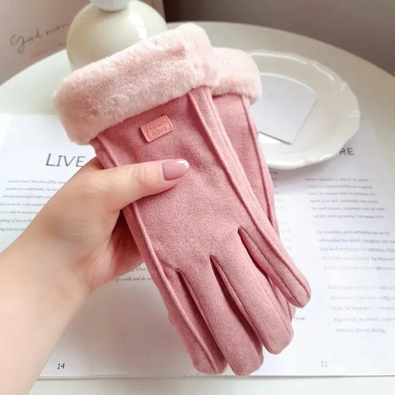 COZELLE – Dikke Suède Touchscreen Handschoenen voor Koude Dagen