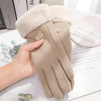 COZELLE – Dikke Suède Touchscreen Handschoenen voor Koude Dagen