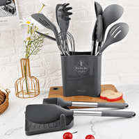 Culinara Pro – 12-delig siliconen keukengerei set met roestvrijstalen handvatten
