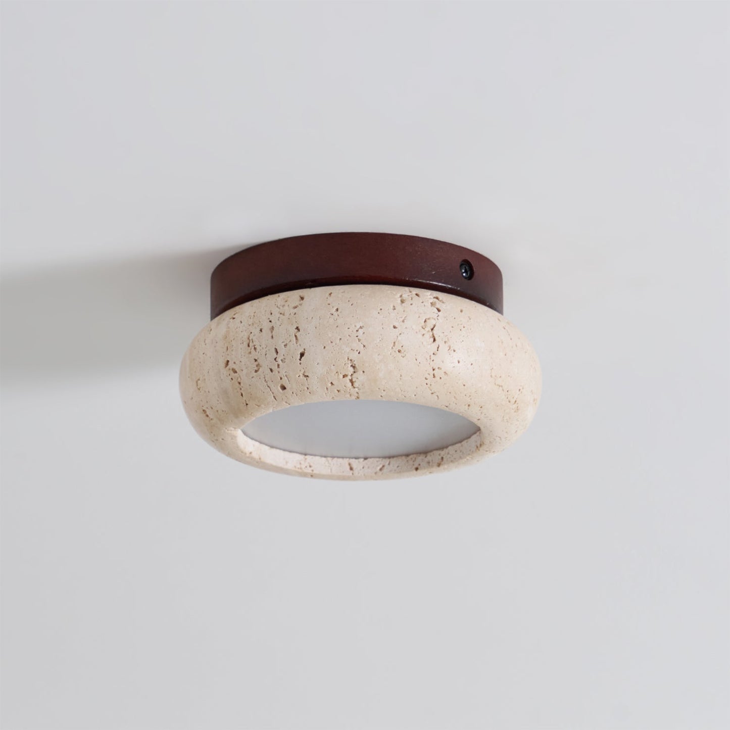 Astra Plafondlamp Mini Donut in Travertin