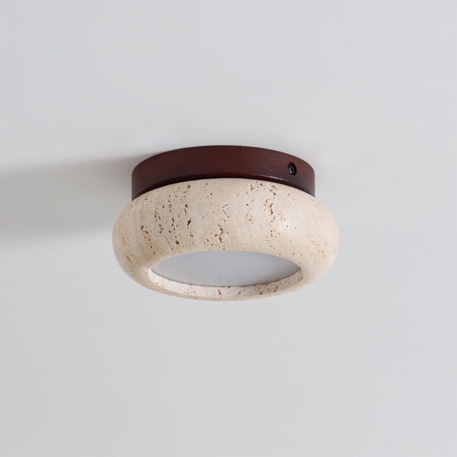 Astra Plafondlamp Mini Donut in Travertin