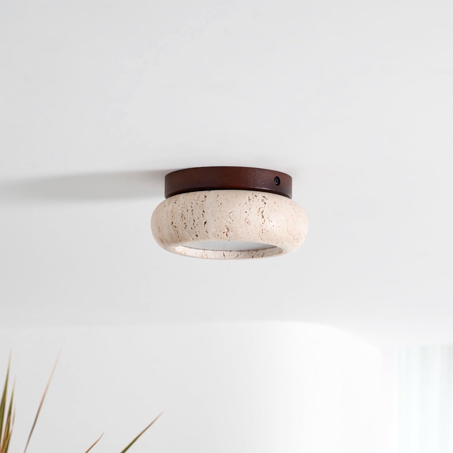 Astra Plafondlamp Mini Donut in Travertin
