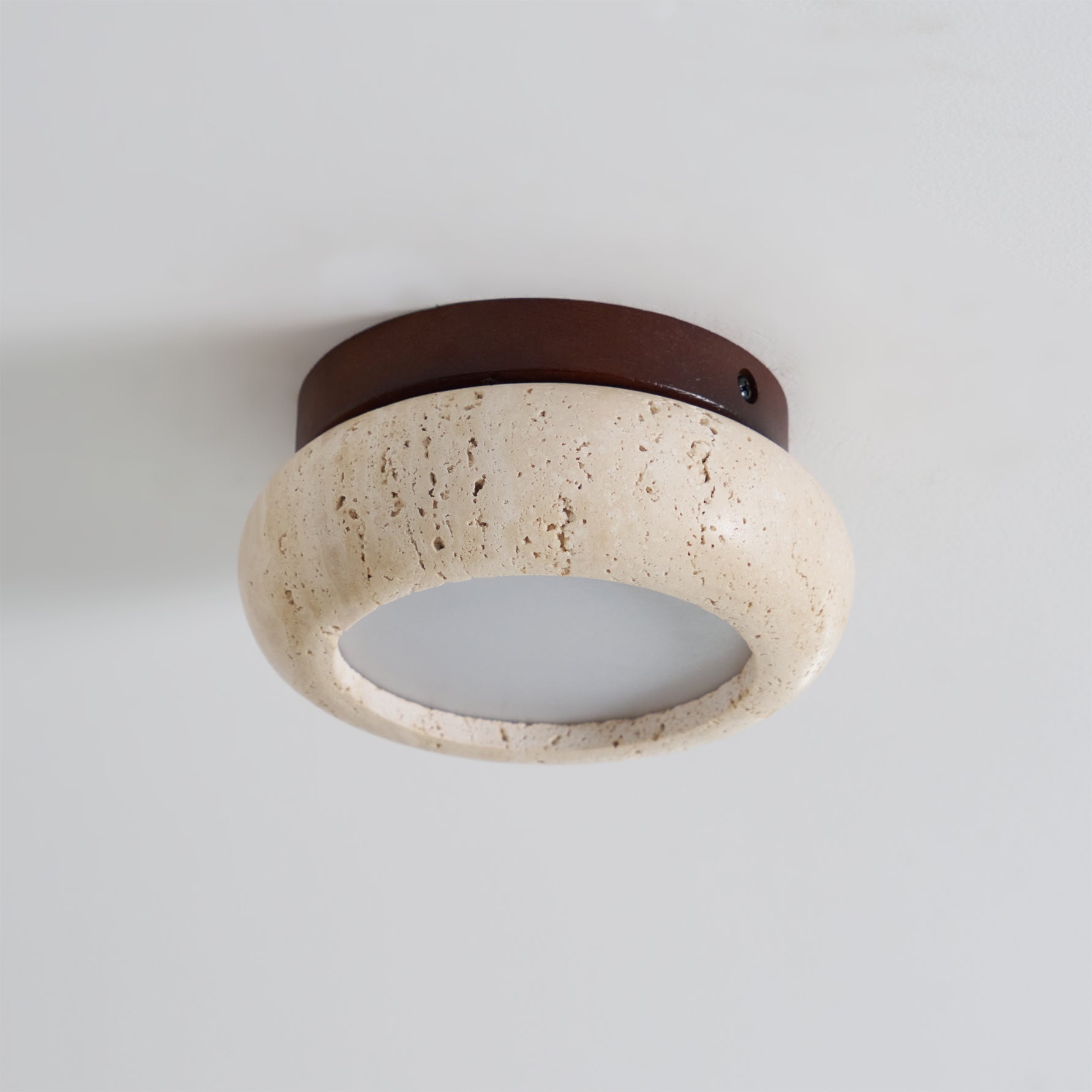 Astra Plafondlamp Mini Donut in Travertin
